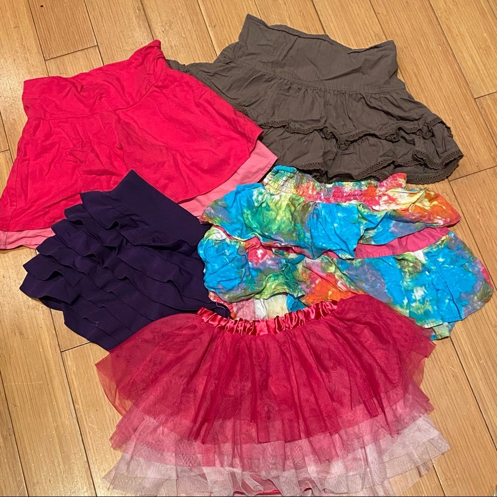Set of 5 Girls Skirts